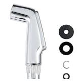 Awelife Universal Fit Sink Spray Attachment, Kitchen Side Sprayer Head, Pull Out Spray Head, Faucet Sprayer Replacement, Chrome