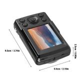Generic Digital Camera, 16MP 720P 30FPS Portable Small Vlog Camera, 2.4 Mini LCD Screen Digital Video Camera Camcorder Support Memory Card for Kids, Adult, Teens, Beginners(Black)