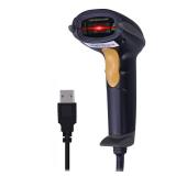 WoneNice USB Laser Barcode Scanner Wired Handheld Bar Code Scanner Reader Black