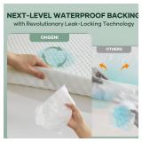 OhGeni 100% Waterproof Mattress Protector,Twin Size Mattress Soft Pad,Pet Hair & Bedwetting Resistant,Cooling Breathable Fitted Sheets,Washable Bed Cover,Non-Slip Deep Pocket,Noiseless for Kids Rooms