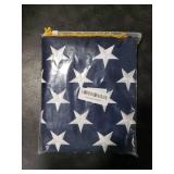 Bradford American Flag with Gold Fringe 3x5 Feet for Indoor, Embroidered American Flag Sleeve Double Sided US USA Gold Fringe Flag Banner for Outdoor Indoor Use