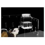 BLOFLO Black Glass Hydroponic Vase, 7Inches Glass Vase for Flower, Modern Geometric Three-Layer Floral Vases for Home Office, Wedding Table Decoration(Black)