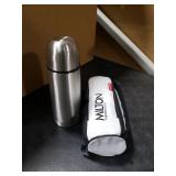 Milton Thermosteel Flip Lid Flask 350, Double Walled Vacuum Insulated Thermos 350 ml | 12 oz | 24 Hours Hot and Cold Water Bottle with Cover, 18/8 Stainless Steel, BPA Free, Leak-Proof | Silver