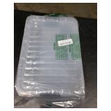 Superio Storage Bins with Lids- 2 Pack, 7.4 Qt Clear Boxes for Organizing, Stackable Plastic Containers- BPA Free, Non-Toxic, Odor Free, Organizer for Home, Office, Dorm