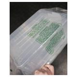 Superio Storage Bins with Lids- 2 Pack, 7.4 Qt Clear Boxes for Organizing, Stackable Plastic Containers- BPA Free, Non-Toxic, Odor Free, Organizer for Home, Office, Dorm