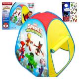 Spidey and Friends Pop Up Tent for Kids - Bundle with Marvel Play Tent for Boys and Girls Plus Stickers, More | Spidey and His Amazing Friends Tent for Kids, Toddlers