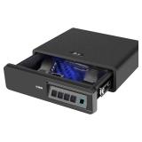 Biometric Fingerprint safe, Slide-Away Handgun Safe for Two Pistols Storage Drawer Safe for Home and Vehicle (Biometric Safe)