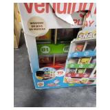 Melissa & Doug Sort-Stock-Select Wooden Vending Machine Toy with Play Food, Mini Vending Machine Toys & Play Money, Preschool Toys for Kids Ages 3+