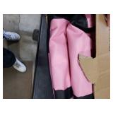 Road Comforts Car Seat Cover, Leather Car Seat Cover Full Set, Automotive Seat Covers, Airbag Compatible Universal Fit for Most Cars (Pink)