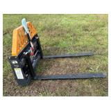 (PFA-11-3300G) Wolverine - Skid Steer Hydraulic Pallet Fork -Unused