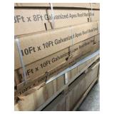 [W] (LDH-MS1010) LandHero - 10ft x 10ft Galvanized Apex Roof Metal Shed - Unused