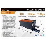 (CM-300V) Arteer - 300L Concrete Mixer - Unused