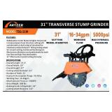 (TSG-31W) Arteer - 31in Transverse Stump Grinder -Unused