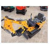 (ZJZ-08) ZJZ - Yellow, Mini Excavator - Unused