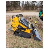 (ZJZ-380) ZJZ - Yellow, Mini Skid Steer Loader - Unused