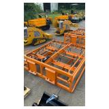 (HAG-12-24Q) LandHonor -  Skid Steer Hay Accumulator Grapple - Unused