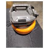 6 Gal. 150 PSI Portable Electric Oil-Free Jobsite Pancake Air Compressor with Dual Pressure Gauges and 2-Quick Couplers - Retail: $119