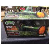 Scott s Reel Lawn Mower 16 in. Manual Walk Behind Push Rust Resist Deck 415-16S - Retail: $249