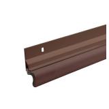 (6 sets) 1.5 in. x 84 in. Brown Aluminum Kerf Door Set Weatherstrip (See pictures and description) - Retail: $39