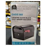 LOCKING OASIS MAILBOX BLACK MSRP $99.00 - Retail: $99