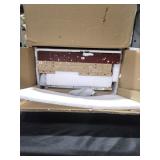 Hodedah Imports 7 Drawer 1 Door Chest  Mahogany (2 boxes) MSRP $215.00 - Retail: $215