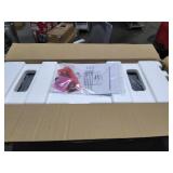 28 Inch Infrared Electric Fireplace With Removable Trim Kit Insert, Touch Panel Home Decor Heater, Smokeless Firebox With Fire Crackling Sound MSRP $579.99 - Retail: $579