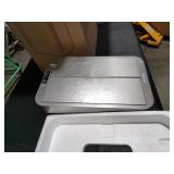 iTouchless Stainless Steel Wings Open Lid Sensor Trash Can with AbsorbX Odor Control Silver 13 gal. MSRP $81.99 - Retail: $81