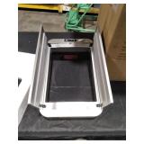 iTouchless Stainless Steel Wings Open Lid Sensor Trash Can with AbsorbX Odor Control Silver 13 gal. MSRP $81.99 - Retail: $81