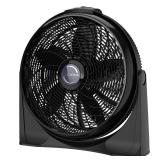Lasko Floor Cyclone Fan without Remote: 20\" Adjustable Tilt, Wall Mountable, 3-Speed, Indoor Use, 2000 CFM, Black MSRP $43.62 - Retail: $43