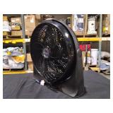 Lasko Floor Cyclone Fan without Remote: 20\" Adjustable Tilt, Wall Mountable, 3-Speed, Indoor Use, 2000 CFM, Black MSRP $43.62 - Retail: $43