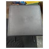 Adjustable Height Folding Tray Table Black - Retail: $24