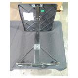 Adjustable Height Folding Tray Table Black - Retail: $24