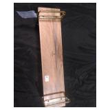 Twisted Brass and Wood Singular Wall Shelf - Hearth & Hand - Retail: $45