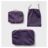 3pc Softside Laundry Bag and Packing Cube Set Plum - Open Storyâ¢ï¸ - Retail: $15
