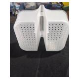 Large Soft-Grip Tote Caddy Frost/Gray â Madesmart: Plastic Bathroom Organizer, Portable Storage for Dorm - Retail: $45