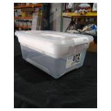 Brightroom Latching Storage Bin w/ Removable Tray (See Pictures and Description) - Retail: $0