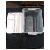 Brightroom Latching Storage Bin w/ Removable Tray (See Pictures and Description) - Retail: $0