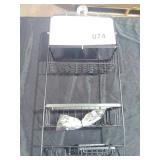 Bathroom Shower Caddy Black - Thresholdâ¢: Rust-Resistant Hanging Organizer, PVC & Steel Shelf, Storage Rack - Retail: $40