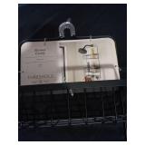 Bathroom Shower Caddy Black - Thresholdâ¢: Rust-Resistant Hanging Organizer, PVC & Steel Shelf, Storage Rack - Retail: $40