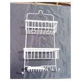 Bathroom Shower Caddy Brushed Nickel - Thresholdâ¢: Rust-Resistant Hanging Organizer, Storage Shelf, PVC & Steel - Retail: $20
