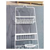 Bathroom Shower Caddy Brushed Nickel - Thresholdâ¢: Rust-Resistant Hanging Organizer, Storage Shelf, PVC & Steel - Retail: $20
