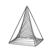Mercana Risley Gray Metal Triangular Decorative Object 68536 - Retail: $51