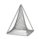 Mercana Risley Gray Metal Triangular Decorative Object 68536 - Retail: $51