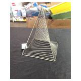 Mercana Risley Gray Metal Triangular Decorative Object 68536 - Retail: $51