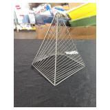 Mercana Risley Gray Metal Triangular Decorative Object 68536 - Retail: $51