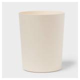 Solid Bathroom Wastebasket Ivory - Room Essentialsâ¢: Polypropylene, Compact Design, 1.5 Gallon Capacity - Retail: $6
