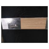 24\" x 6\" Woodgrain Shelf with Wrapped Rattan Bracket Brown - Thresholdâ¢: Modern Floating Wall Storage, FSC Certified MDF - Retail: $25