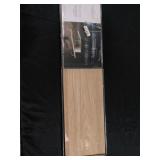 24\" x 6\" Woodgrain Shelf with Wrapped Rattan Bracket Brown - Thresholdâ¢: Modern Floating Wall Storage, FSC Certified MDF - Retail: $25