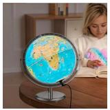 VEVOREducational Globe 13.39 in. x 10 in. 254 mm Interactive AR World Globe with APP LED Night Light 720Â° Rotation for Kids MSRP $49.35 - Retail: $49