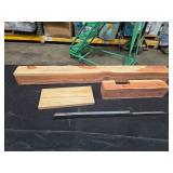 Architectural Mailboxes Drive In Mailbox and Address Posts Cedar: Aromatic Cedar Wood, 59.25\" Height, Mailbox Stand MSRP $69.97 - Retail: $69